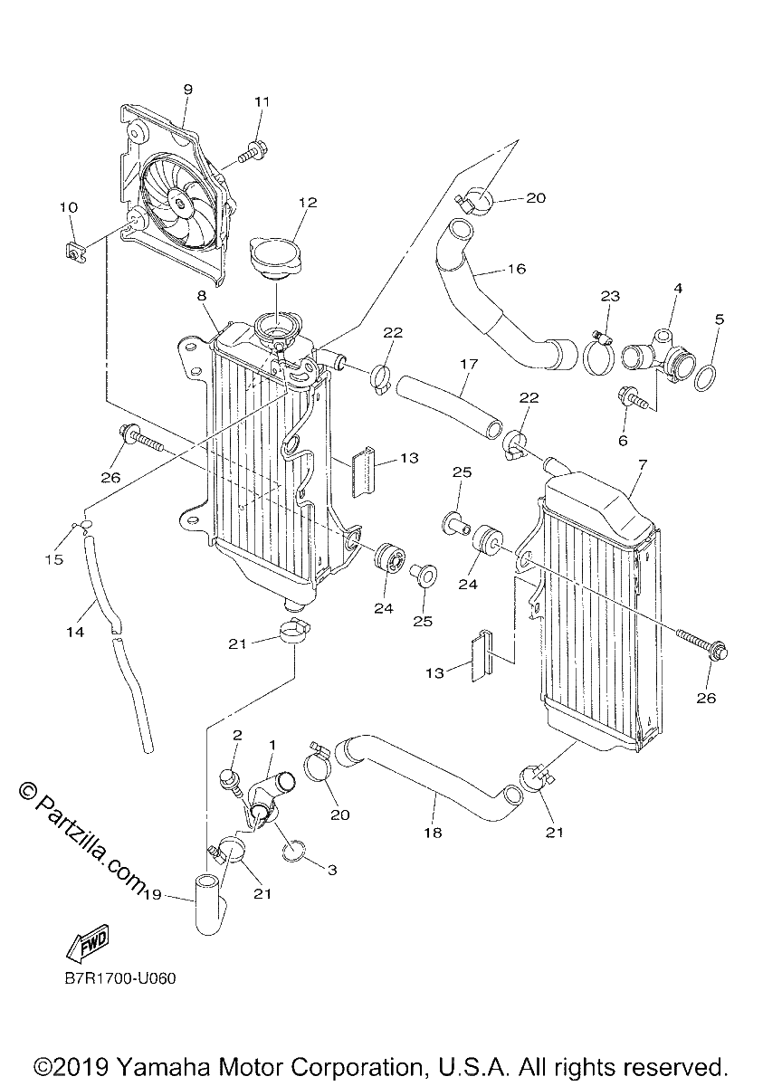 Diagrama de RADIATOR HOSE