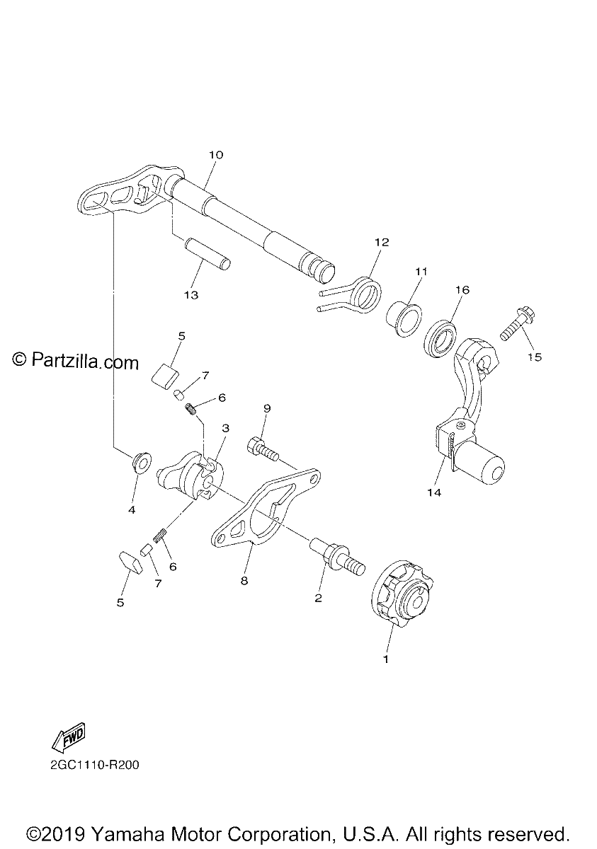 Diagrama de SHIFT SHAFT