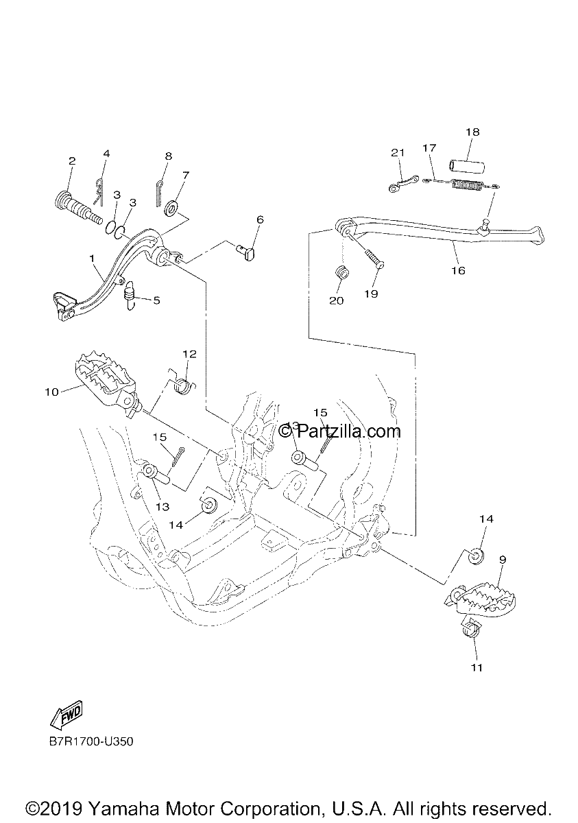 Diagrama de STAND FOOTREST