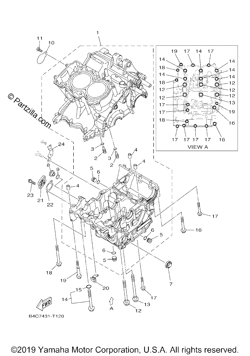 Diagrama de CRANKCASE