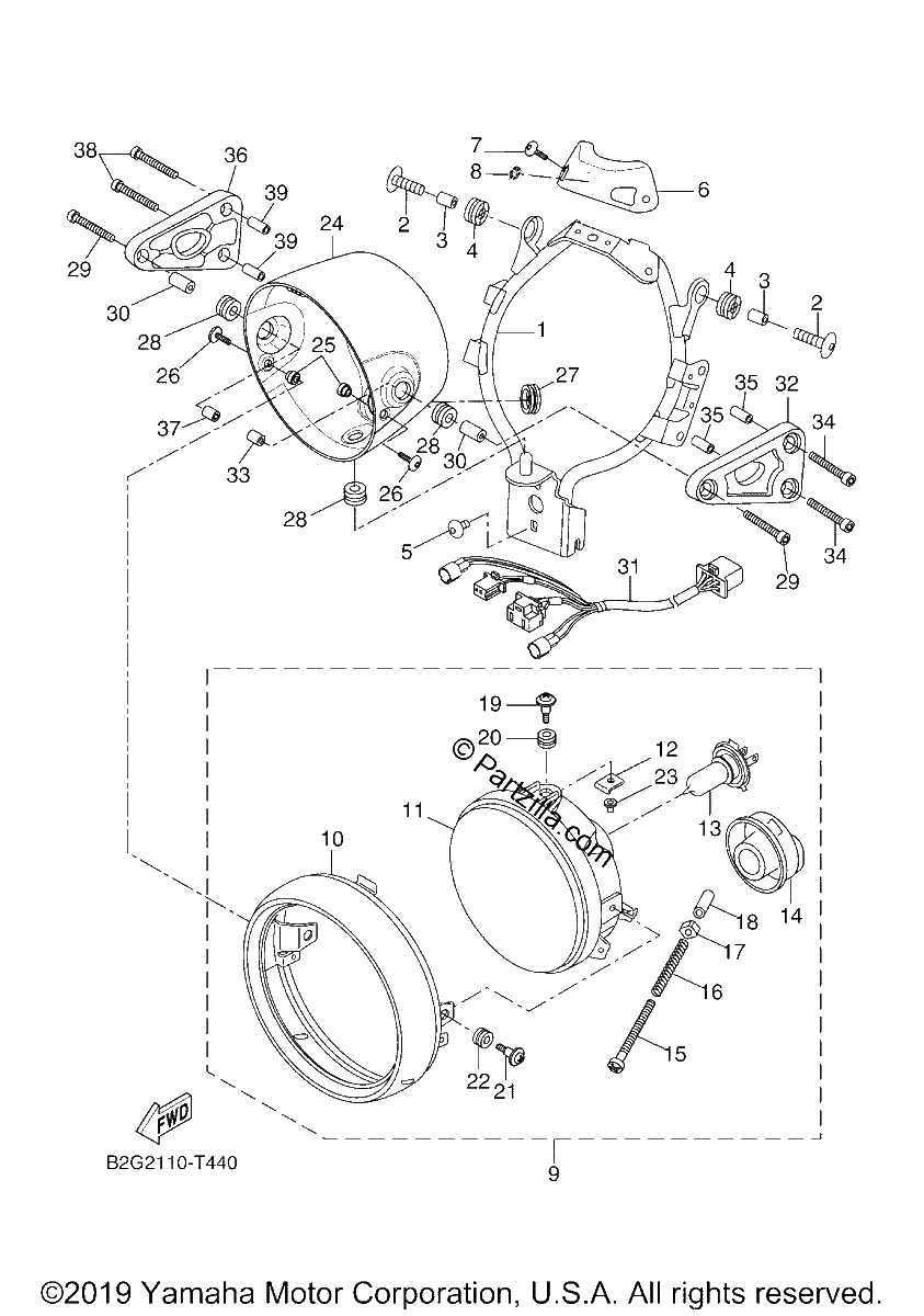 Diagrama de HEADLIGHT