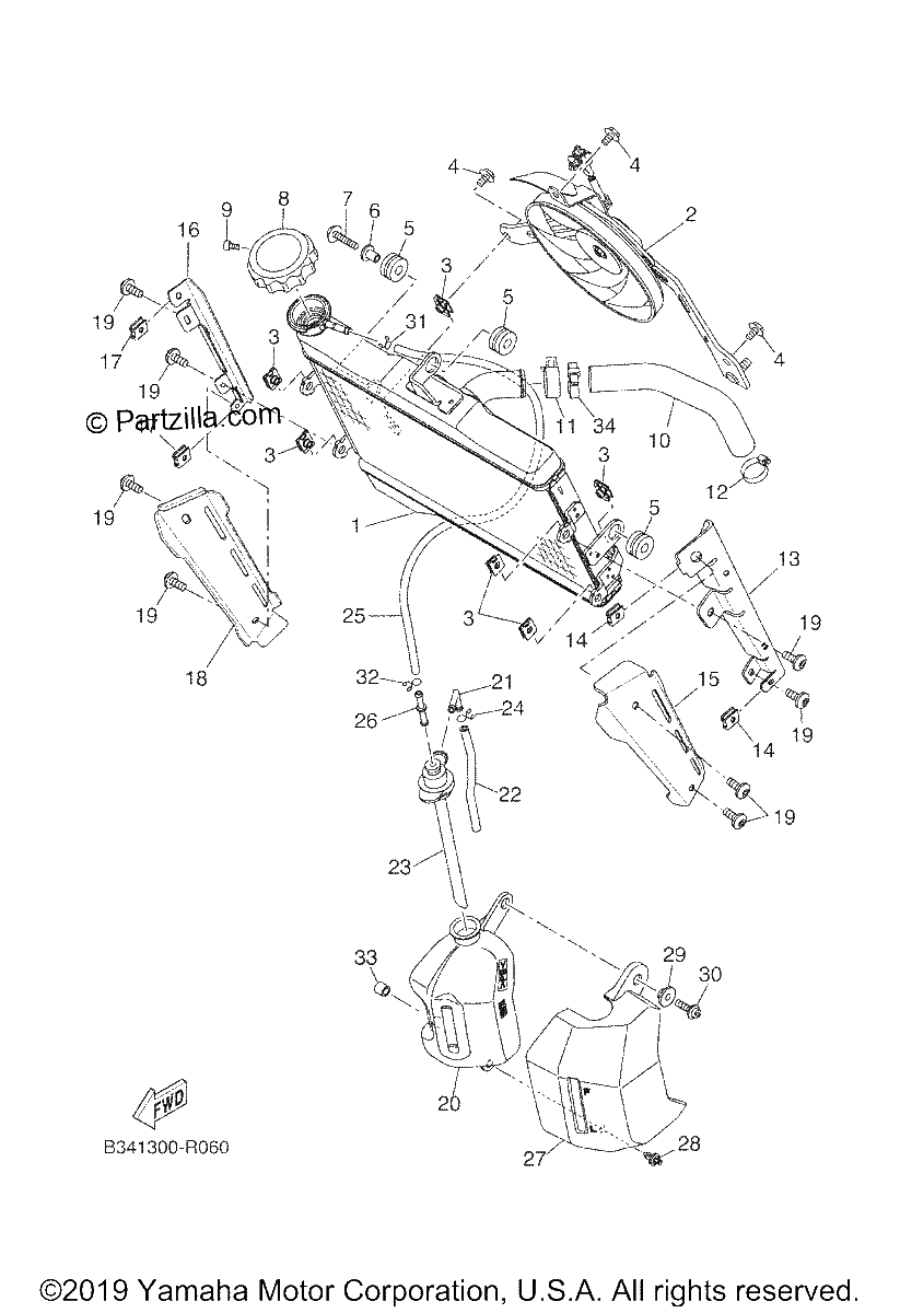 Diagrama de RADIATOR HOSE
