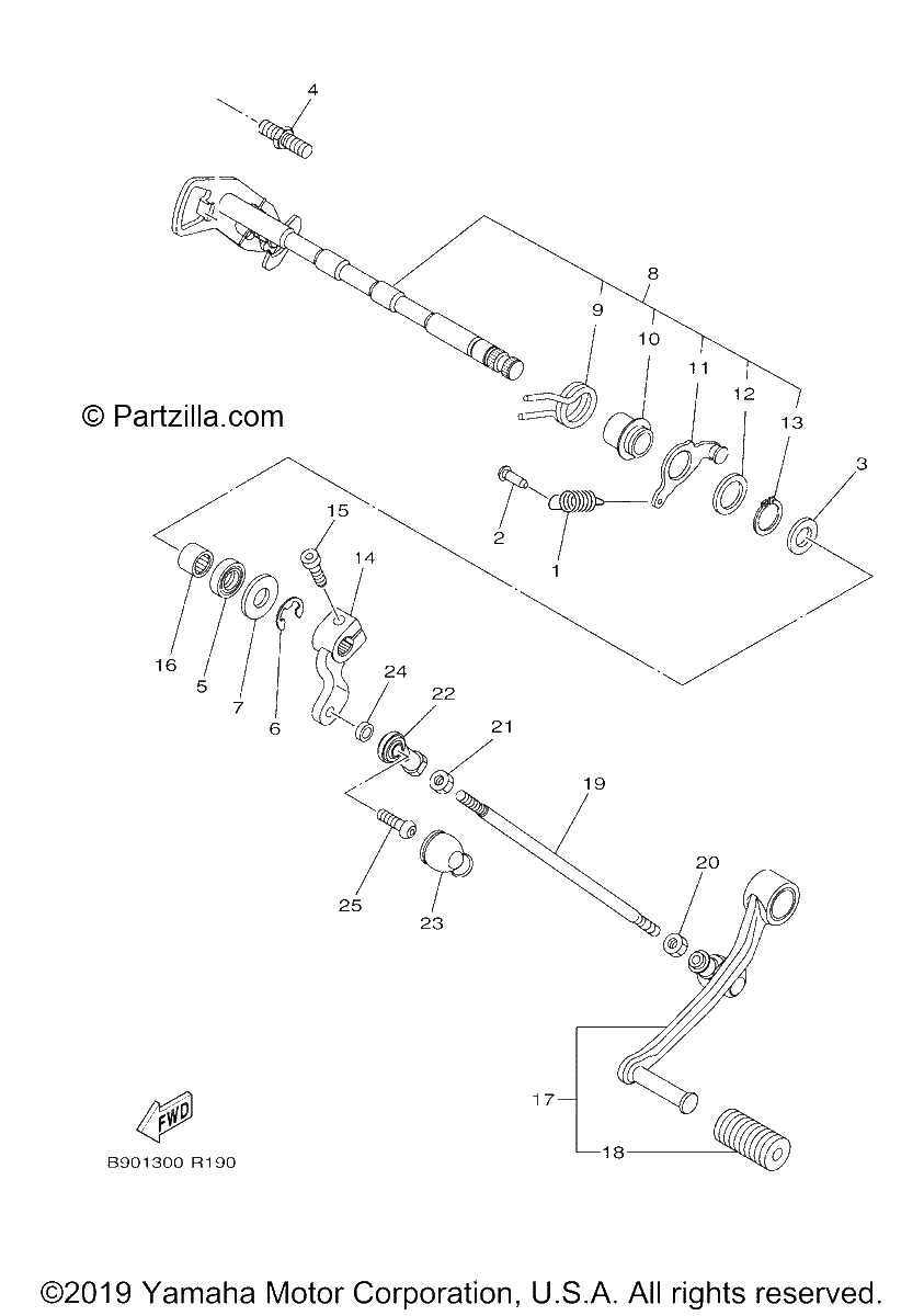 Diagrama de SHIFT SHAFT
