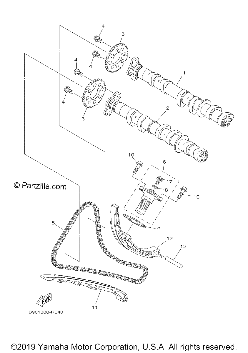 Diagrama de CAMSHAFT CHAIN