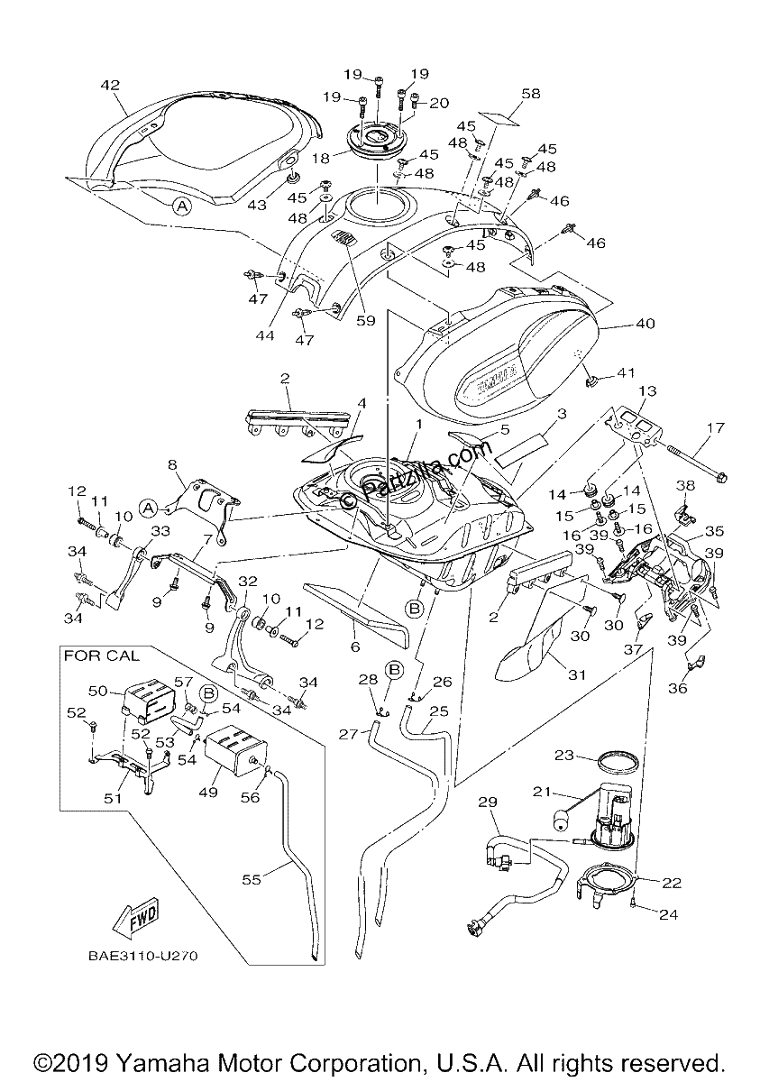 Diagrama de FUEL TANK