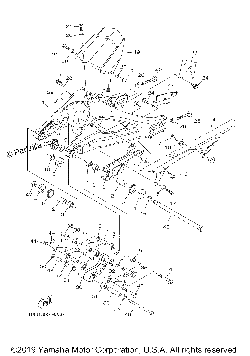 Diagrama de REAR ARM