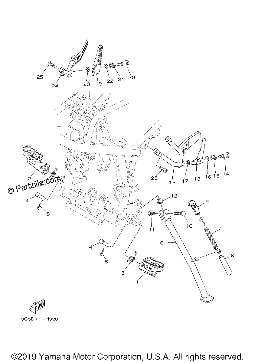Diagrama de STAND FOOTREST
