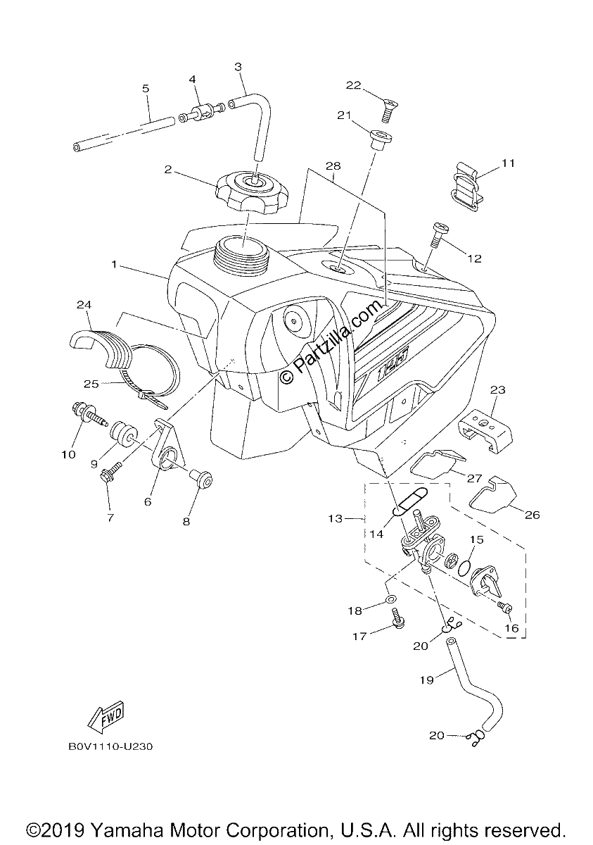 Diagrama de FUEL TANK
