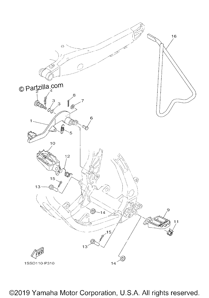Diagrama de STAND FOOTREST