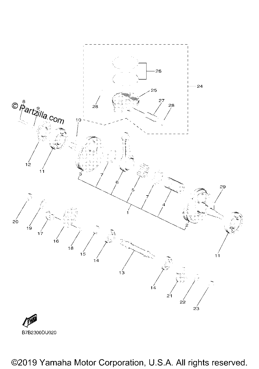 Diagrama de CRANKSHAFT PISTON