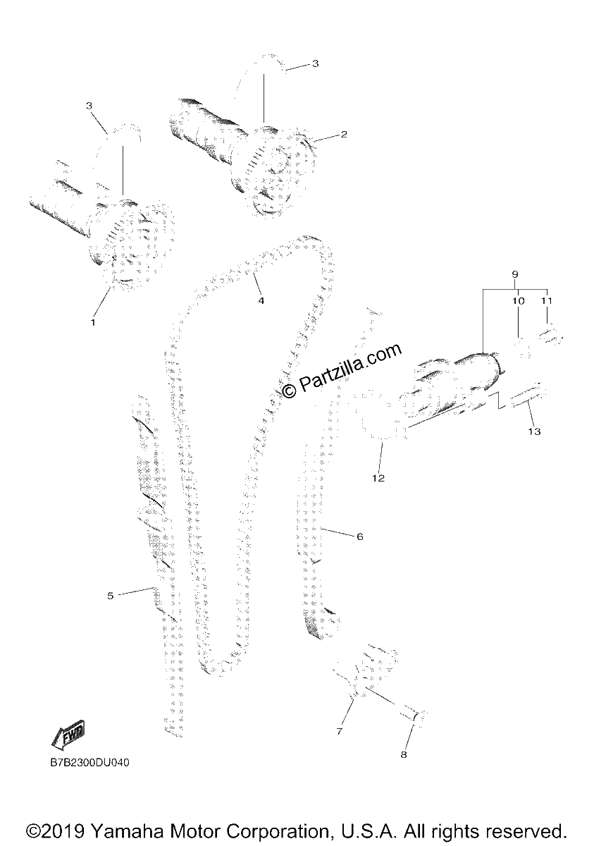 Diagrama de CAMSHAFT CHAIN