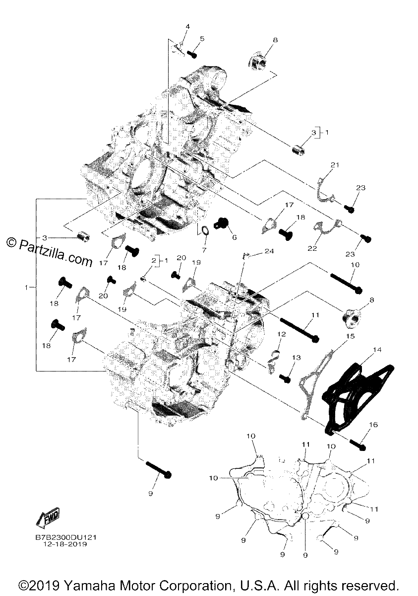Diagrama de CRANKCASE