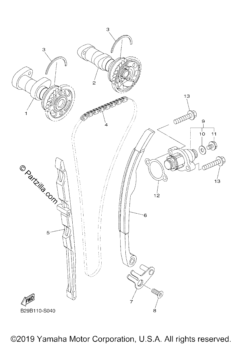 Diagrama de CAMSHAFT CHAIN