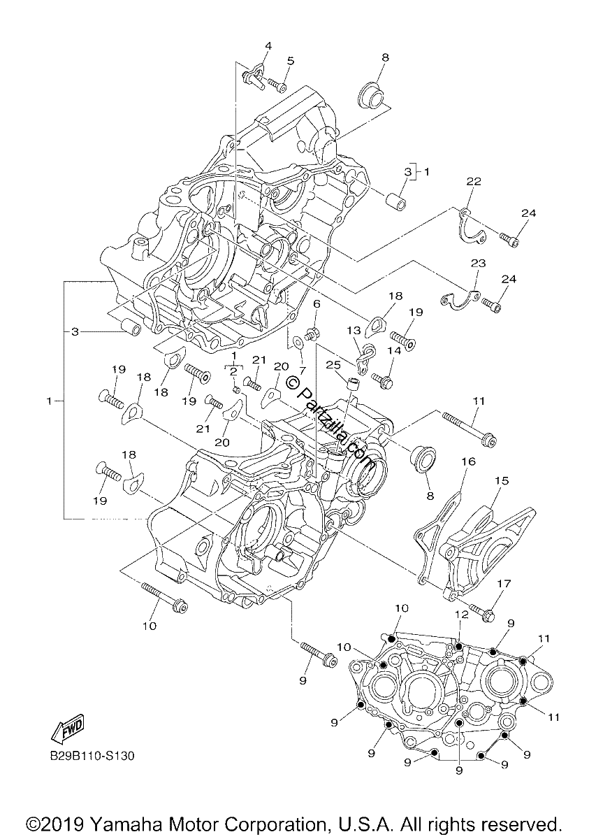 Diagrama de CRANKCASE
