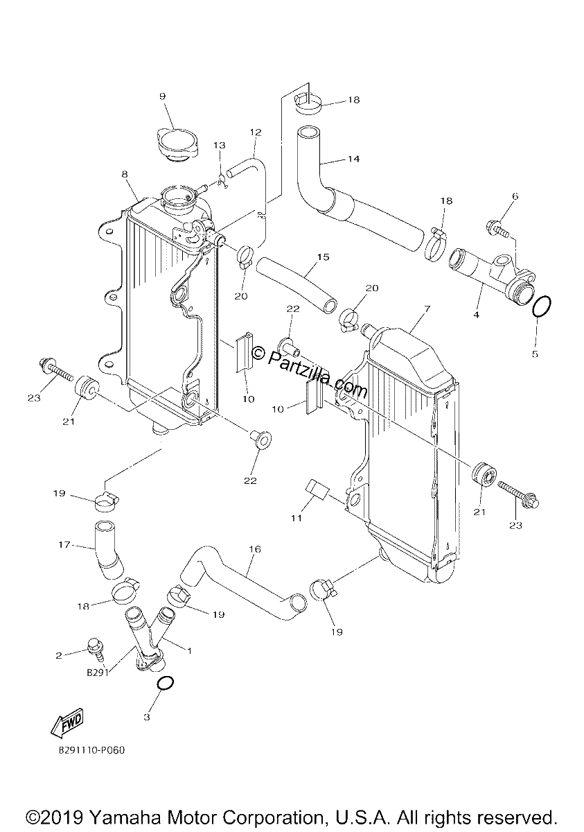 Diagrama de RADIATOR HOSE