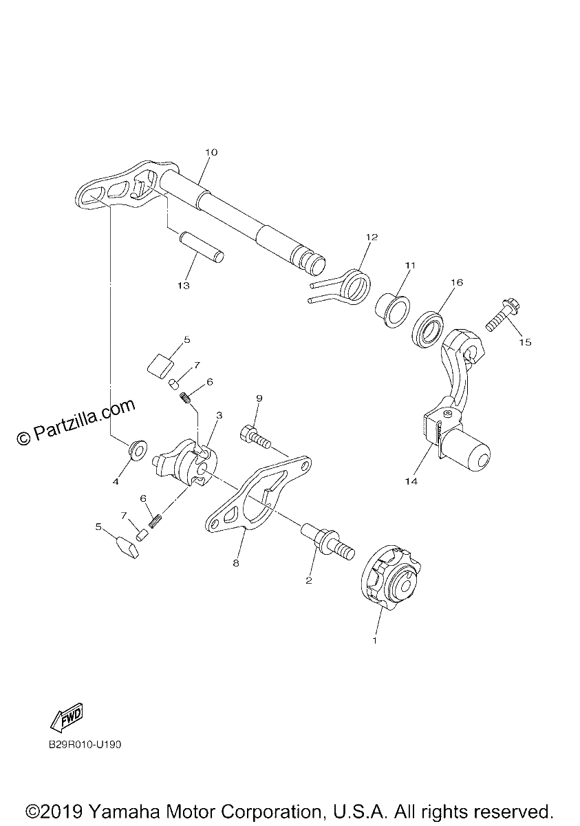 Diagrama de SHIFT SHAFT