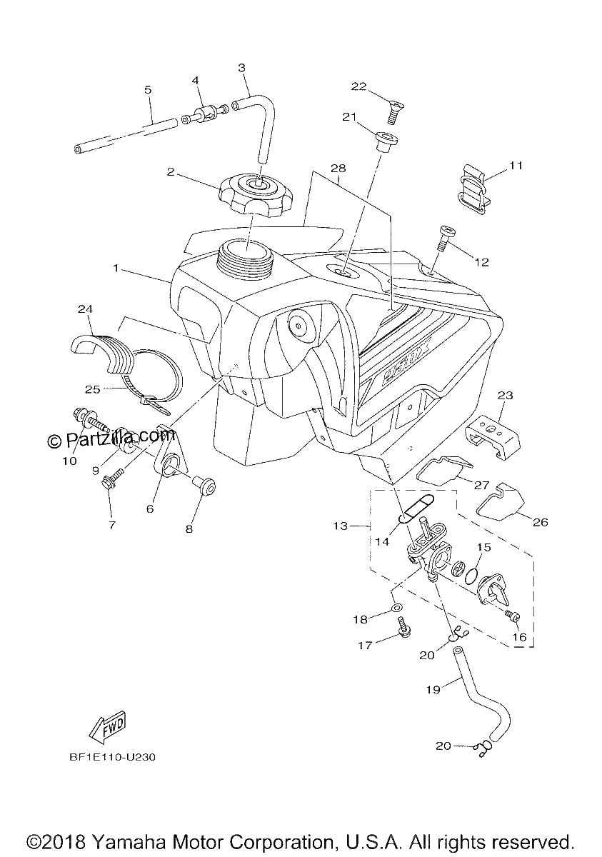 Diagrama de FUEL TANK