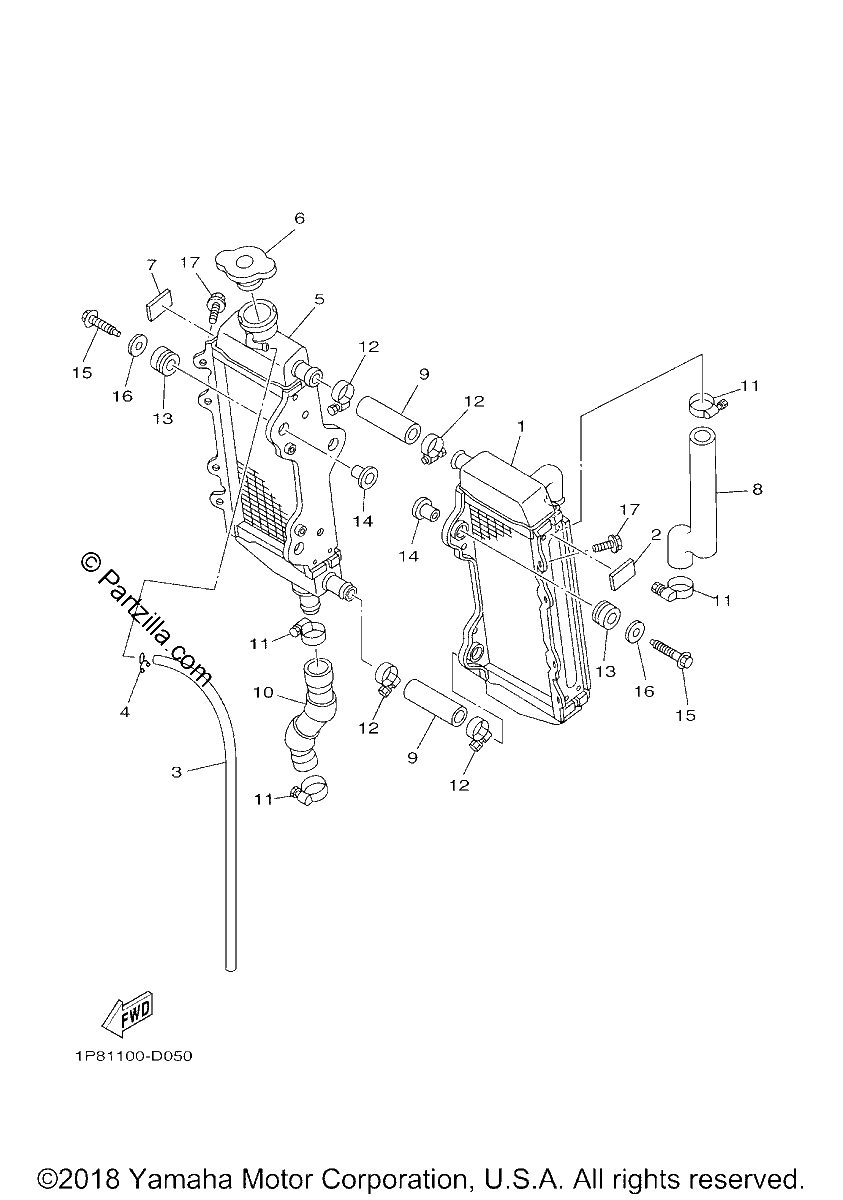 Diagrama de RADIATOR HOSE