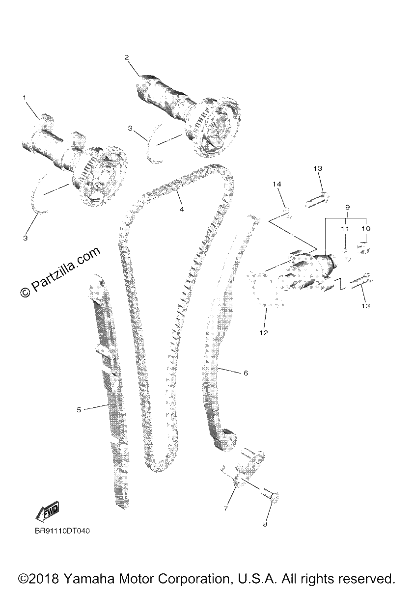 Diagrama de CAMSHAFT CHAIN