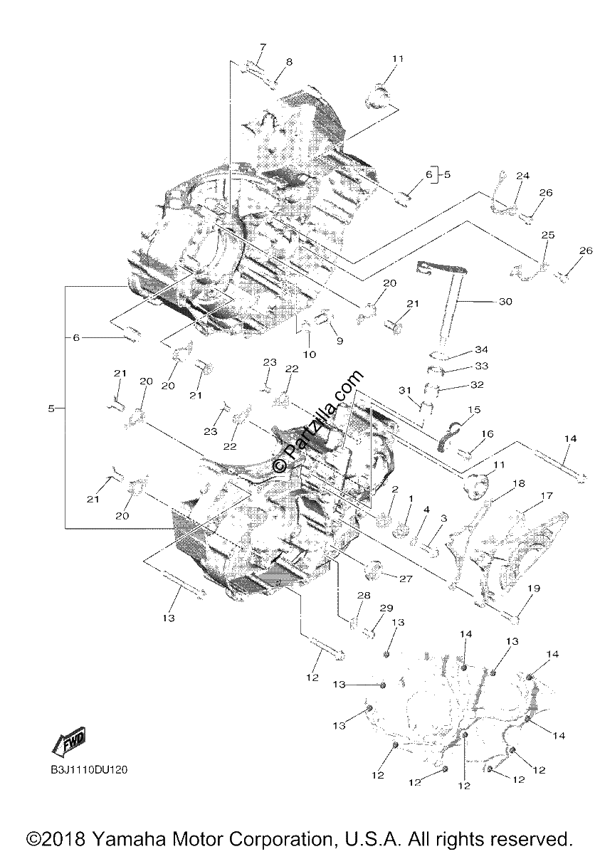 Diagrama de CRANKCASE