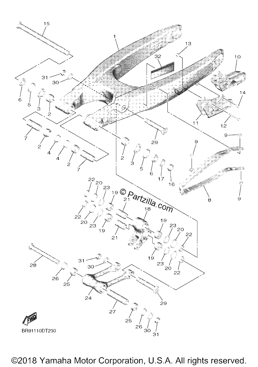 Diagrama de REAR ARM