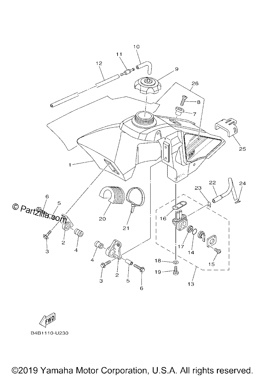 Diagrama de FUEL TANK