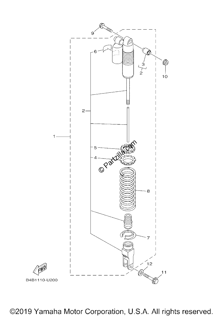 Diagrama de REAR ARM SUSPENSION