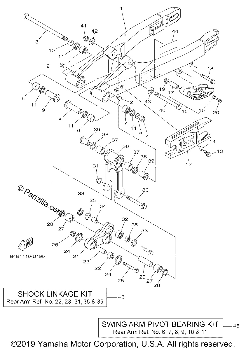 Diagrama de REAR ARM