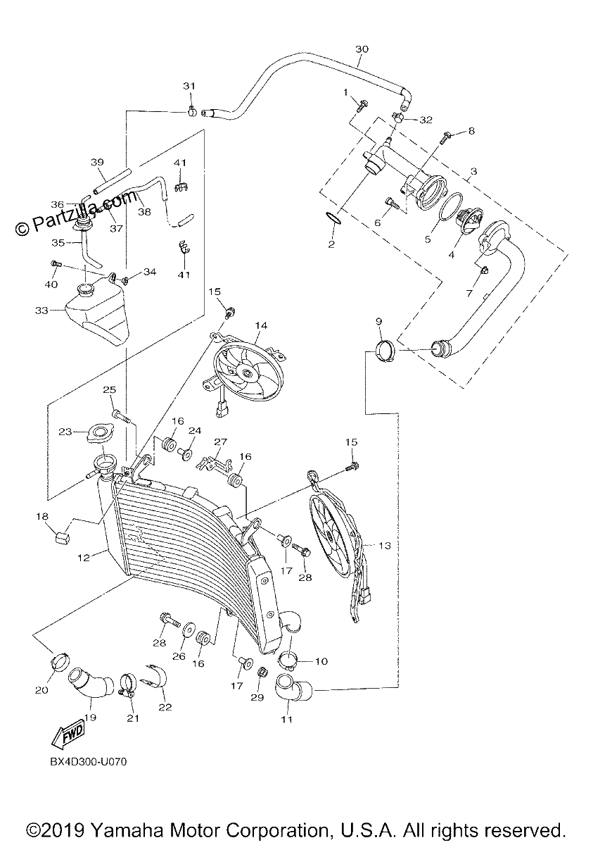 Diagrama de RADIATOR HOSE