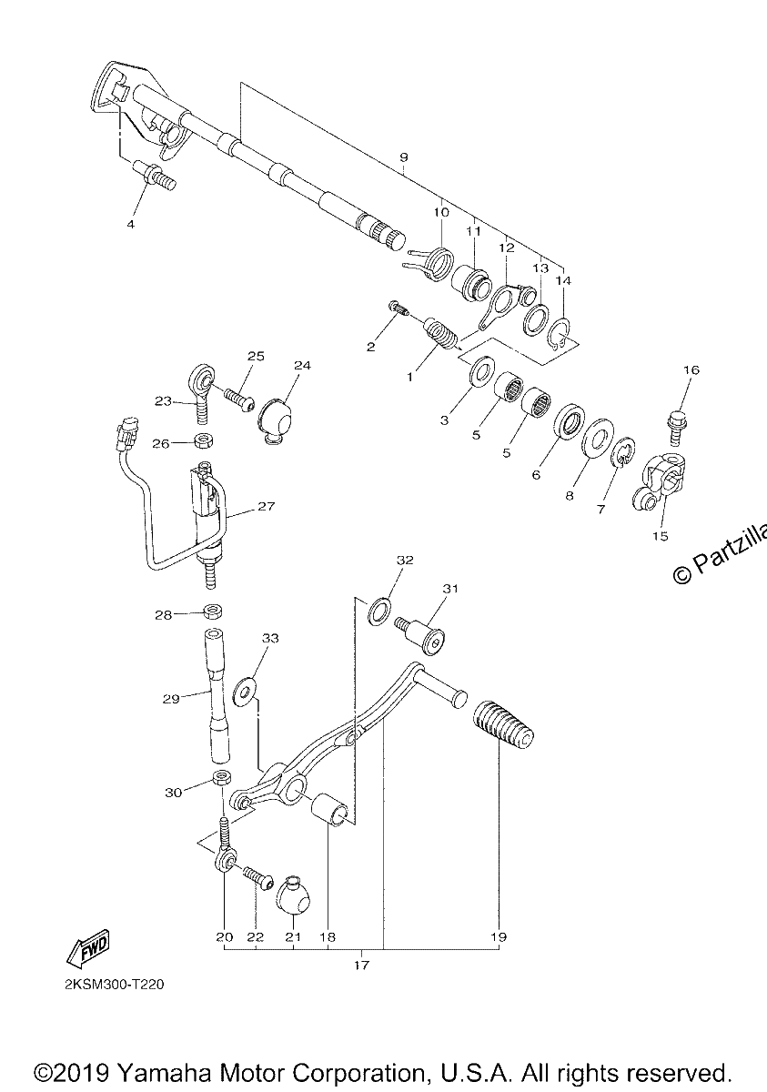 Diagrama de SHIFT SHAFT