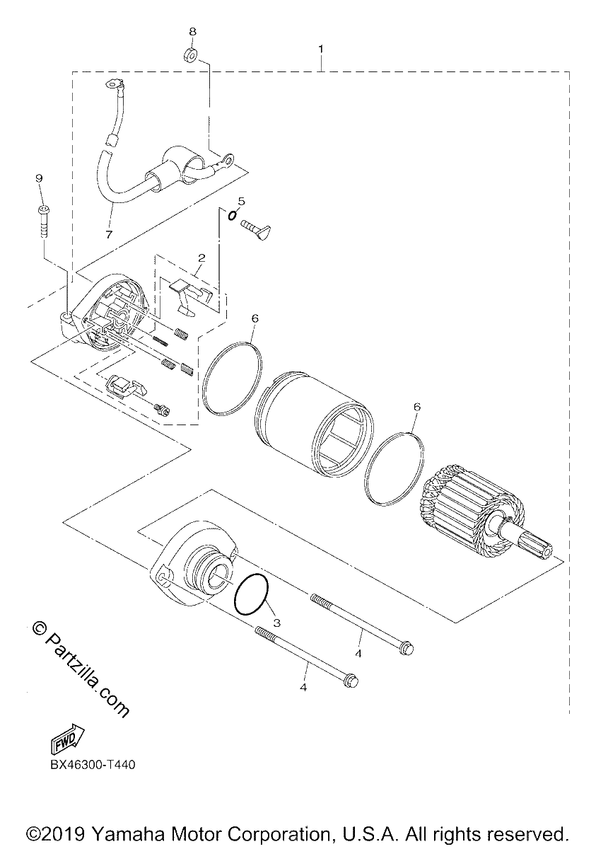 Diagrama de STARTING MOTOR