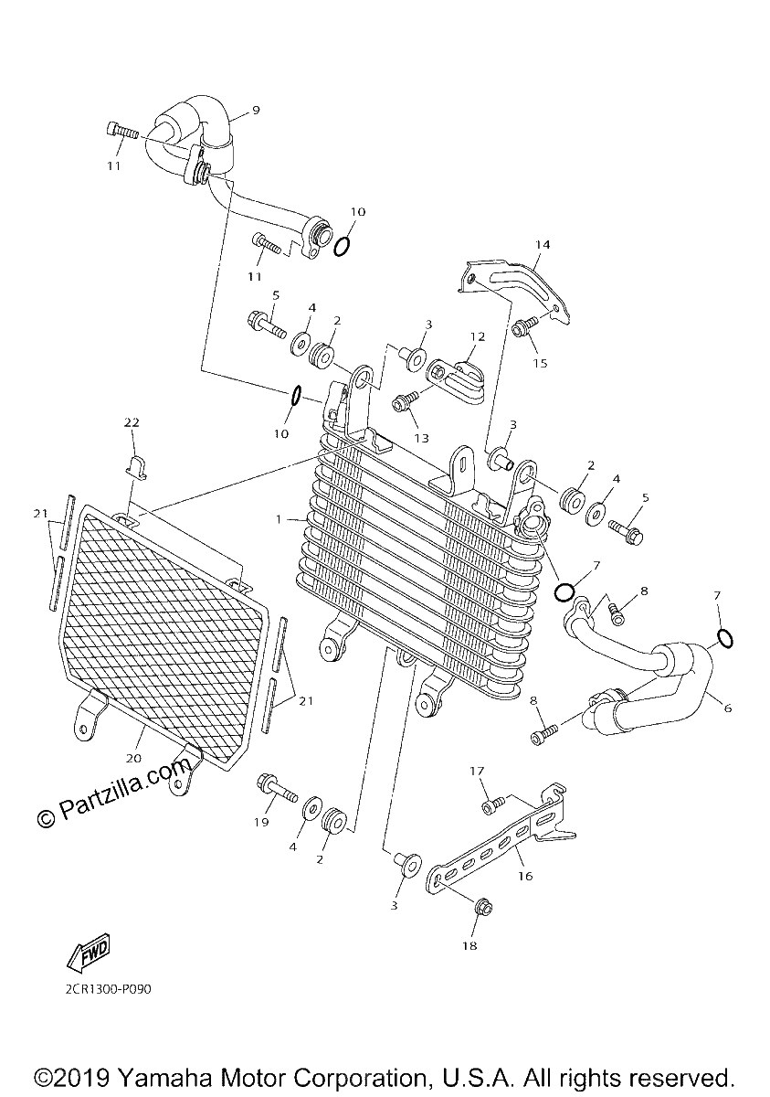 Diagrama de OIL COOLER