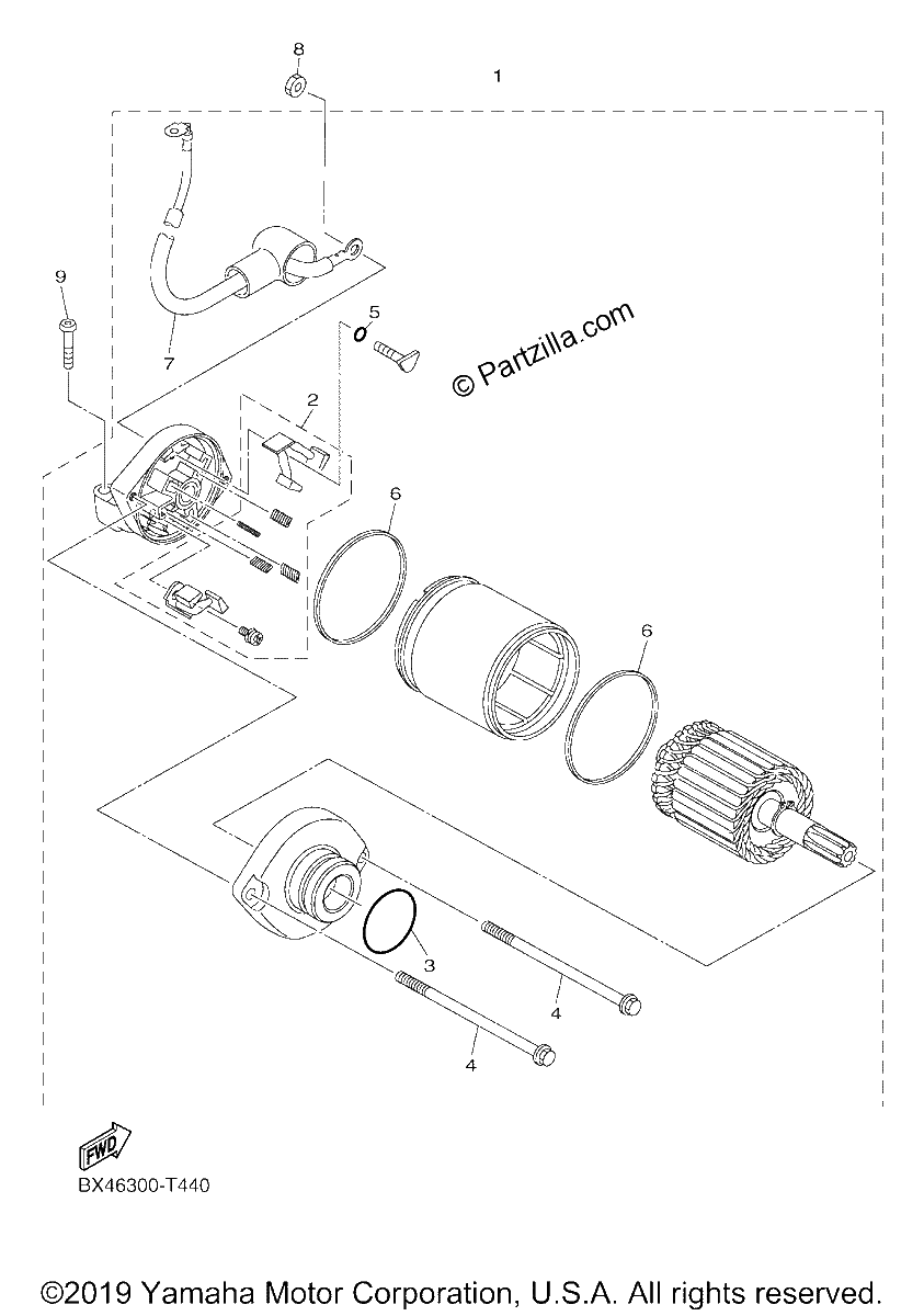 Diagrama de STARTING MOTOR