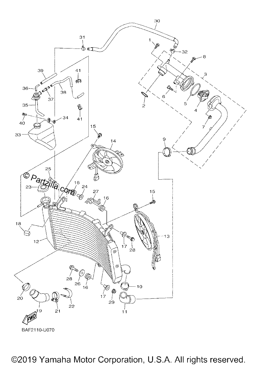 Diagrama de RADIATOR HOSE