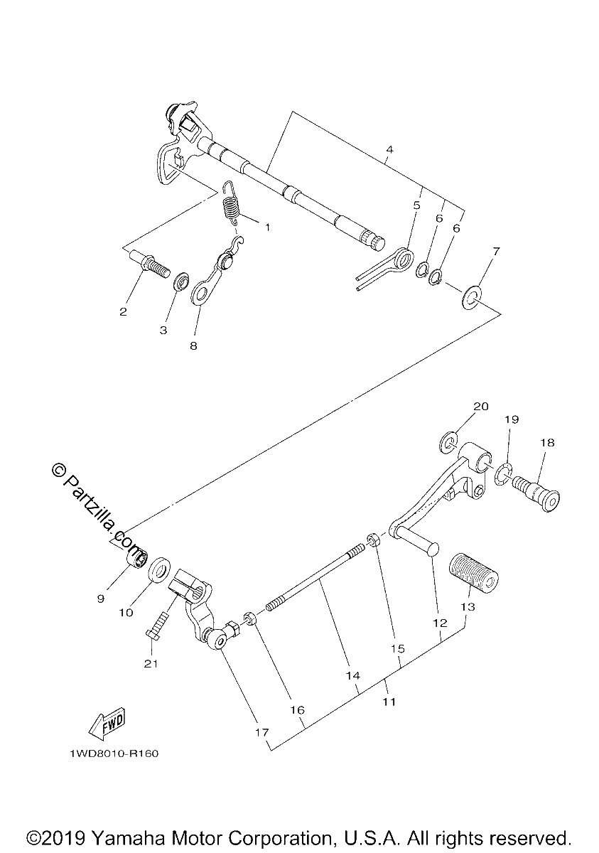 Diagrama de SHIFT SHAFT