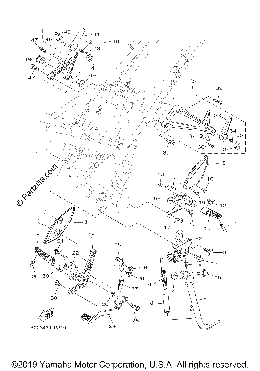 Diagrama de STAND FOOTREST