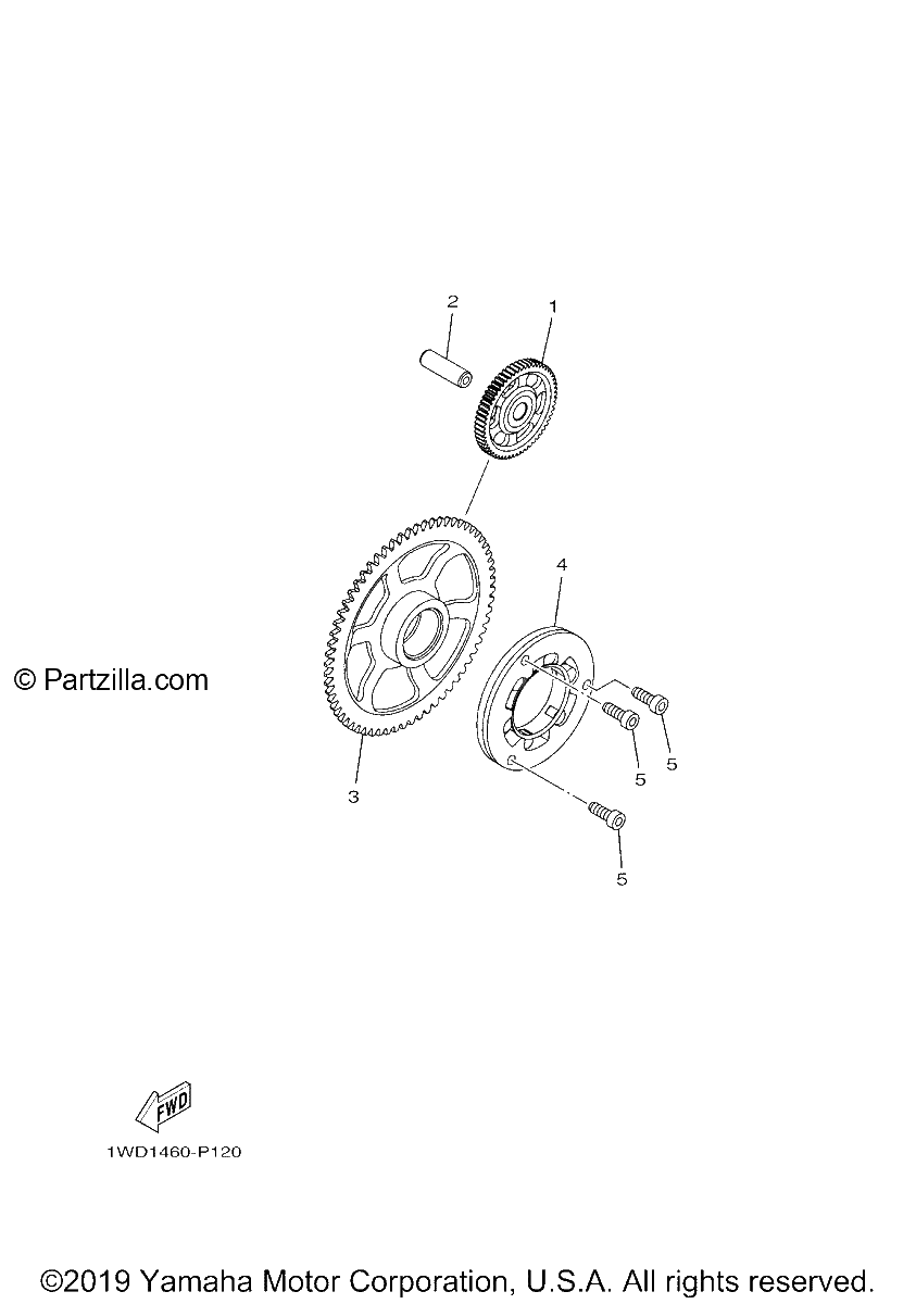 Diagrama de STARTER CLUTCH