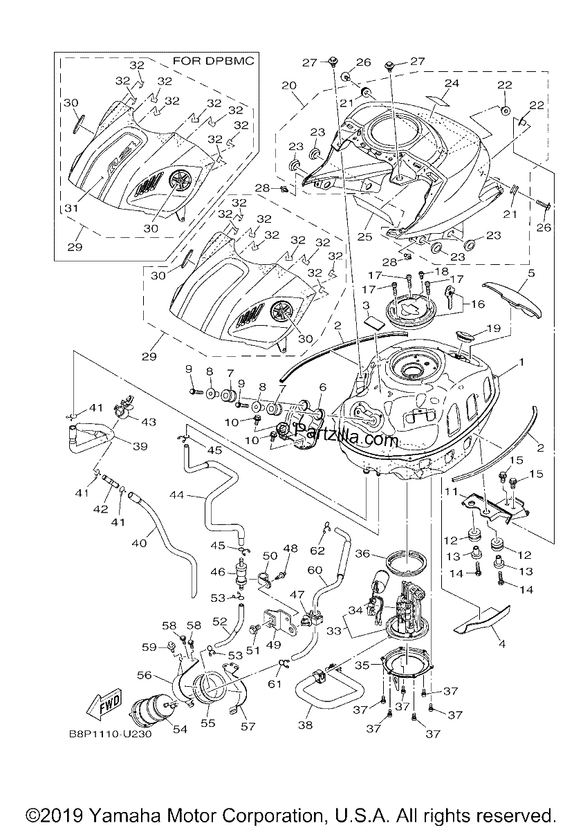 Diagrama de FUEL TANK