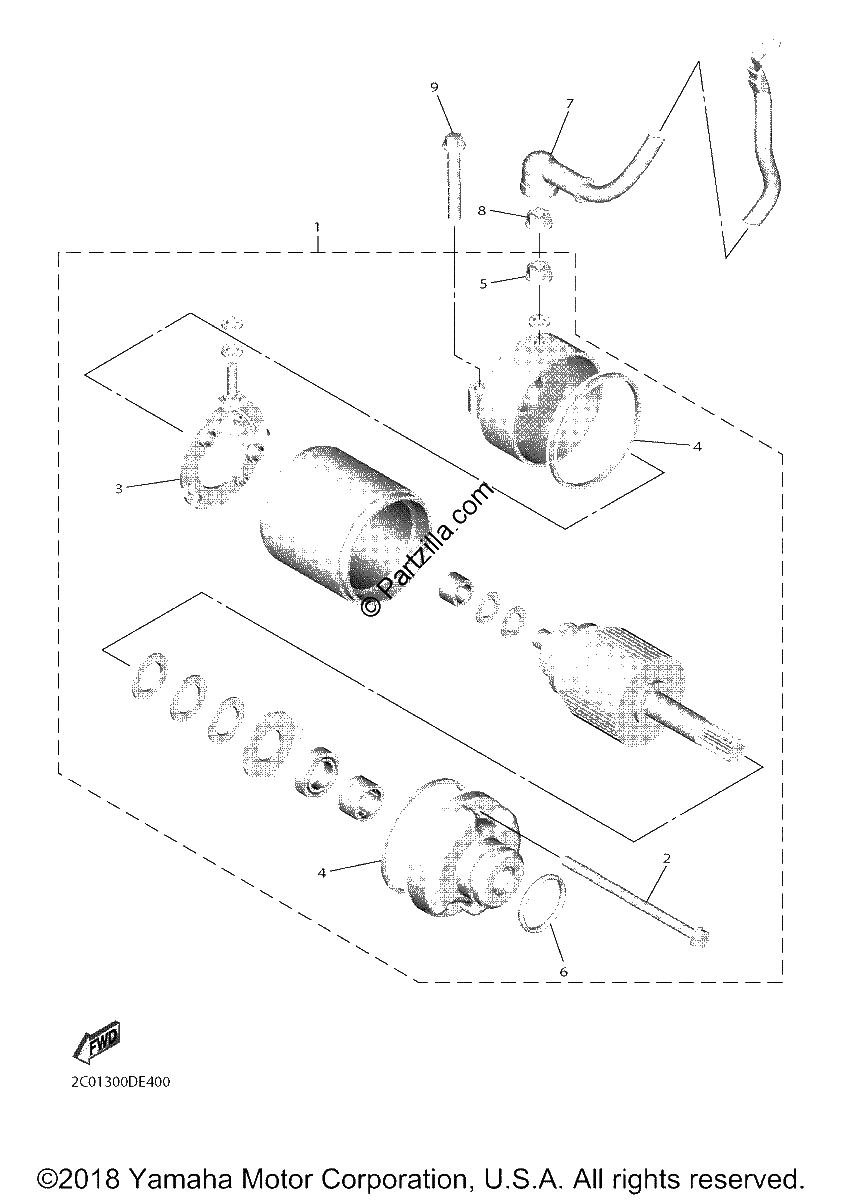 Diagrama de STARTING MOTOR