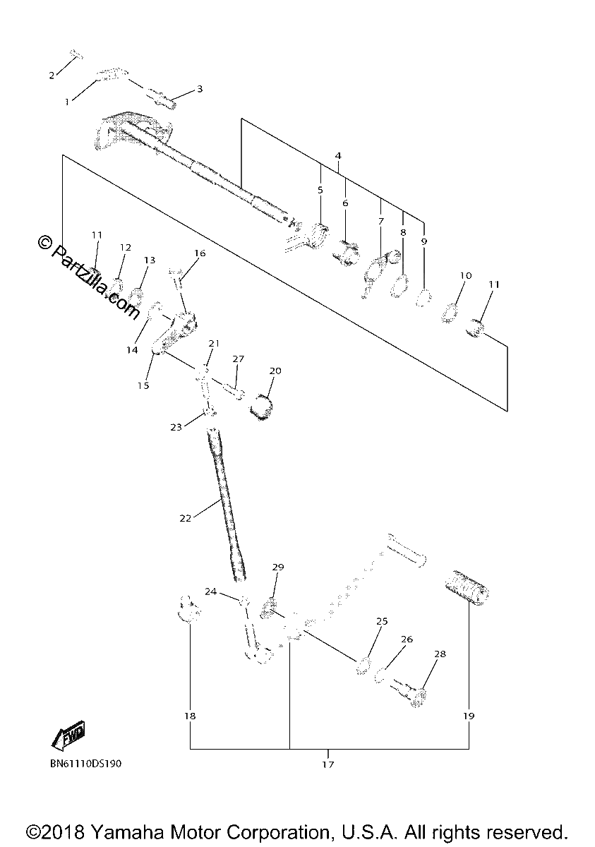 Diagrama de SHIFT SHAFT
