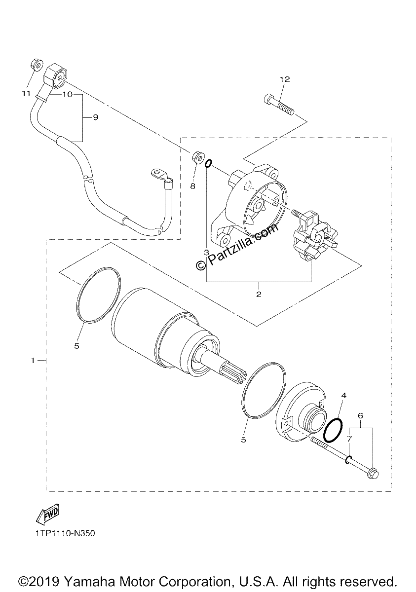 Diagrama de STARTING MOTOR