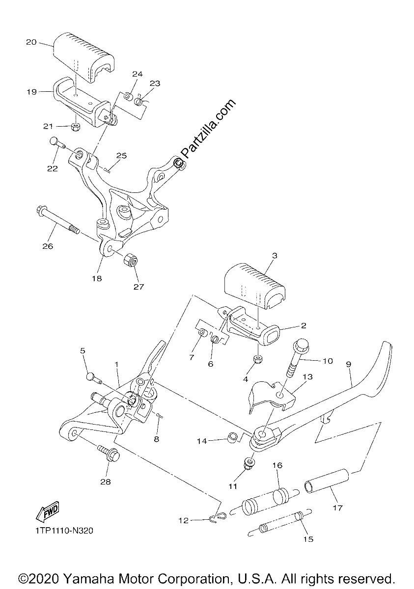 Diagrama de STAND FOOTREST