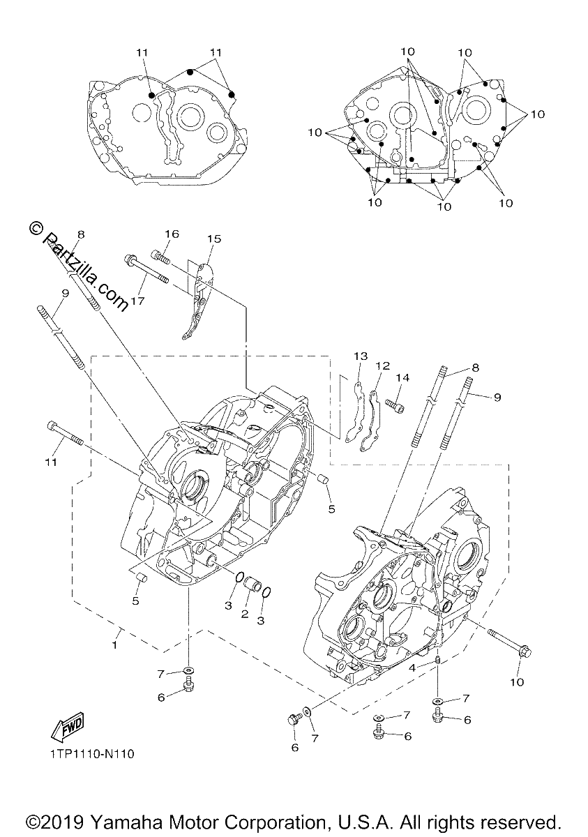 Diagrama de CRANKCASE