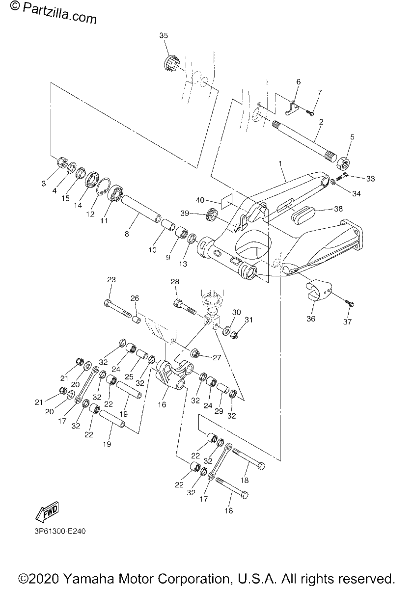 Diagrama de REAR ARM