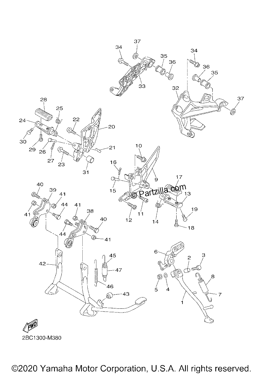 Diagrama de STAND FOOTREST