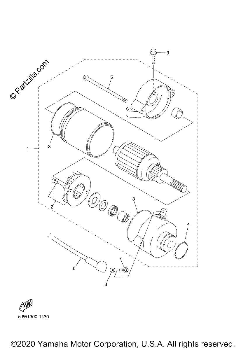 Diagrama de STARTING MOTOR