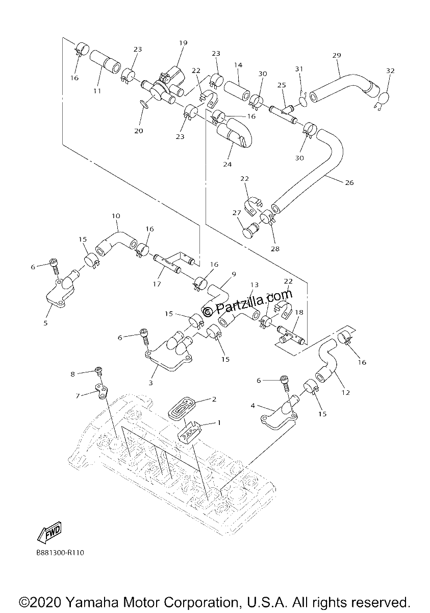 Diagrama de AIR INDUCTION SYSTEM