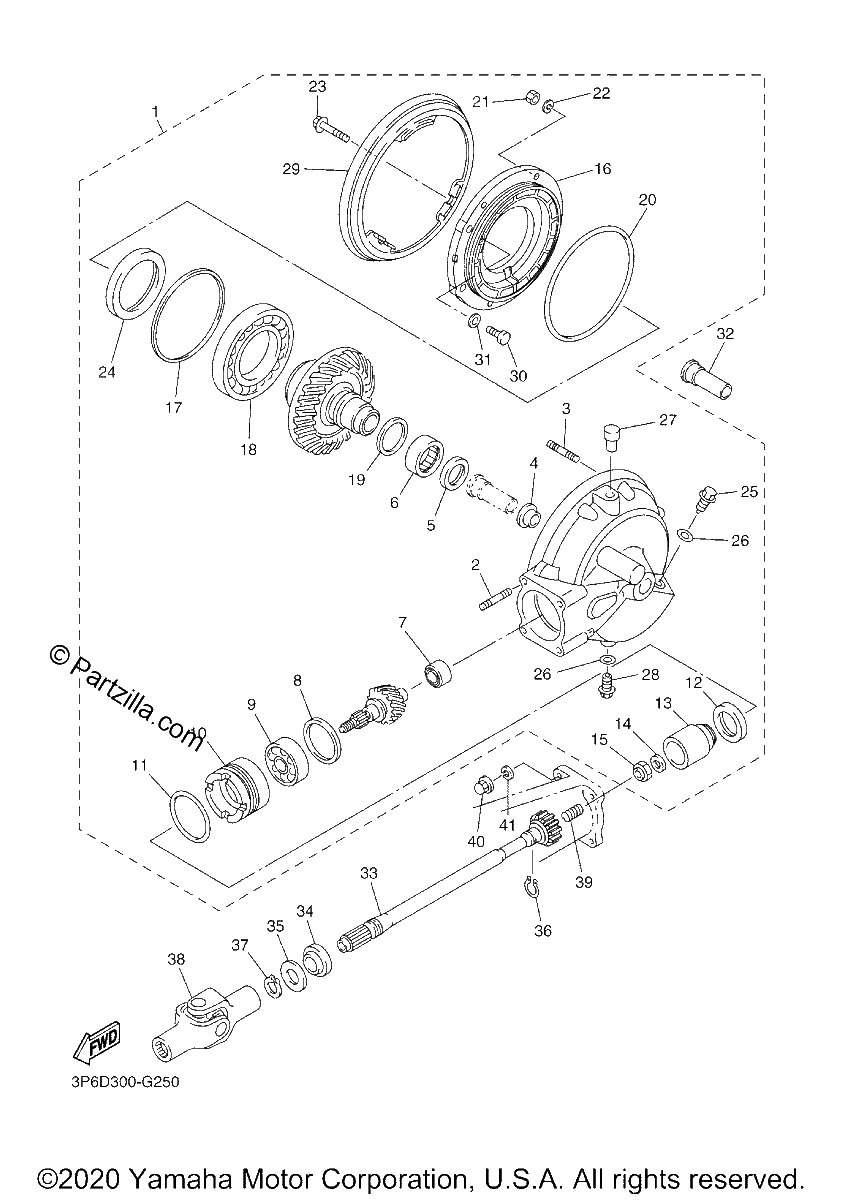 Diagrama de DRIVE SHAFT