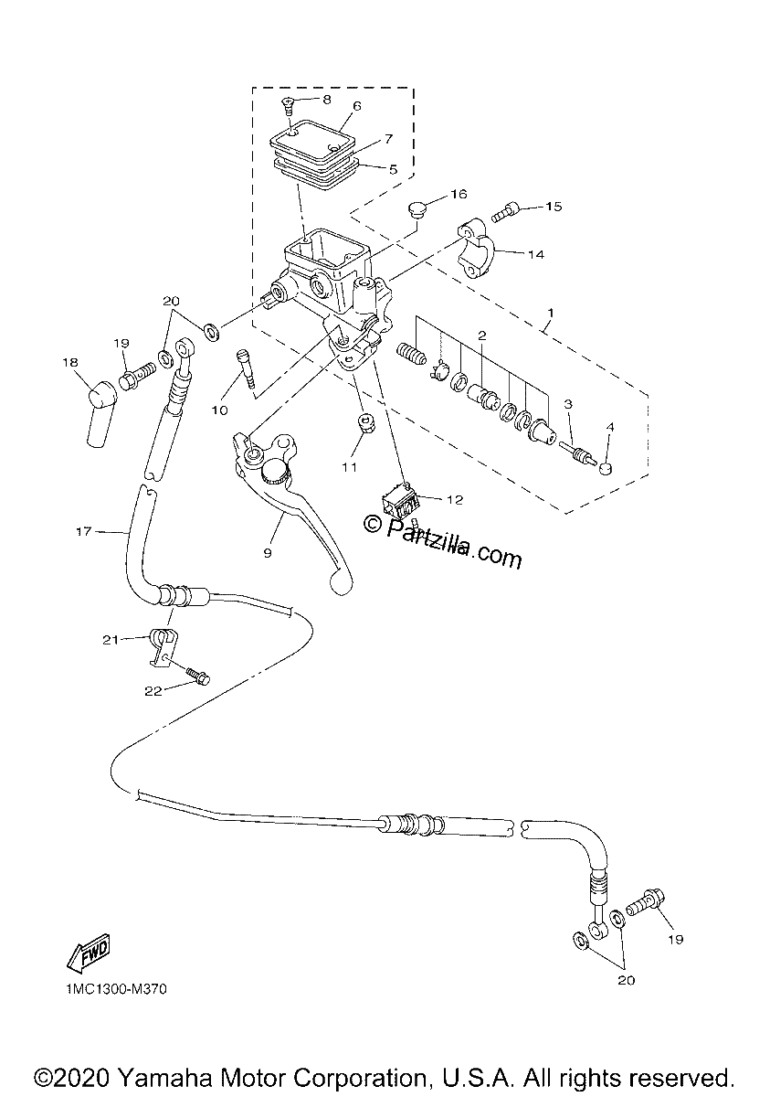 Diagrama de FRONT MASTER CYLINDER 2