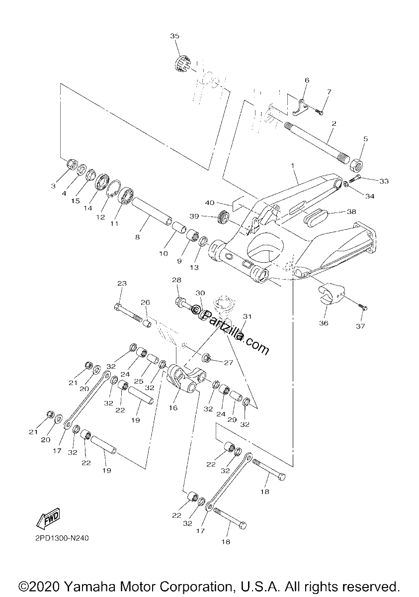 Diagrama de REAR ARM